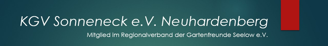 KGV Sonneneck e.V. Neuhardenberg